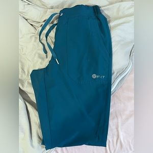 blue white cross fit scrub pants size x small